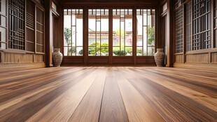 中式古风室内木质空间