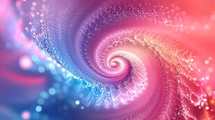 梦幻炫彩螺旋光效背景