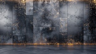 金属质感墙面室内场景