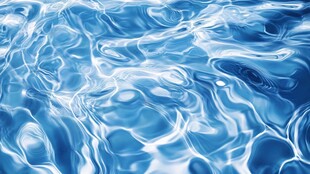 蓝色水波纹理背景图