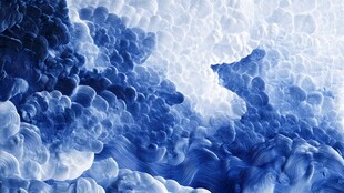 梦幻蓝白水墨烟雾纹理图