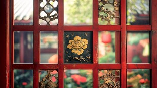 中式雕花红窗尽显古韵