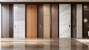 多样风格室内门展示空间