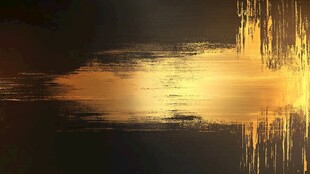 金色笔触抽象背景纹理图