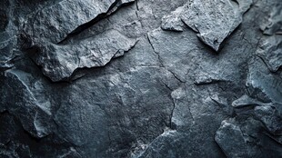 灰黑色粗糙岩石纹理特写