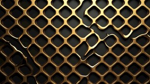 金色金属网格质感背景图