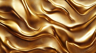 金色丝绸质感背景纹理