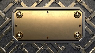 金属质感空白铭牌背景