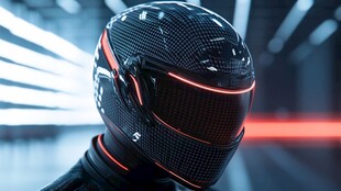 炫酷未来风智能骑行头盔