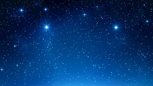 梦幻星空夜景图