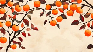 枝头橙果累累秋意浓