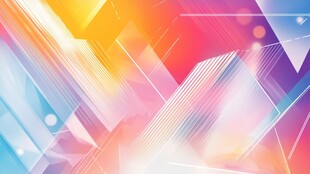 梦幻炫彩几何抽象背景图