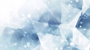 梦幻蓝白几何抽象背景图