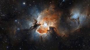 壮丽星云星空图景