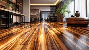 时尚现代木地板室内空间