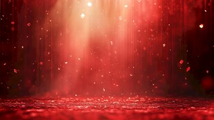 红色梦幻光效背景场景