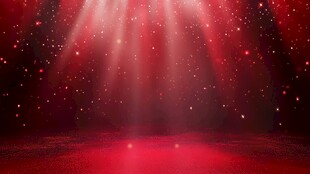 红色梦幻舞台灯光背景