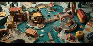 奇幻卡通风格游戏场景设计