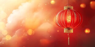 喜庆红灯笼 营造节日氛围