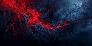 流动红黑抽象纹理背景图