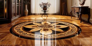 奢华古典风木地板拼花图案
