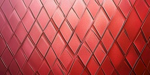 红色菱形纹理墙面