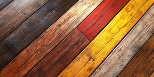 多彩拼色木地板纹理特写