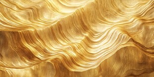 金色波浪纹理艺术背景