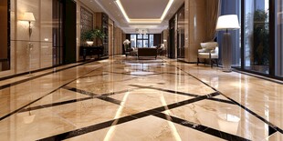 豪华大气的酒店大堂走廊