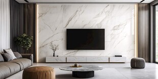 现代简约风客厅电视墙设计
