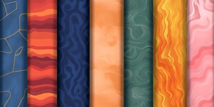 多彩纹理图案集合