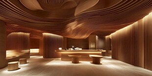 木质艺术感的室内空间设计