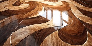 独特花纹木地板艺术之美