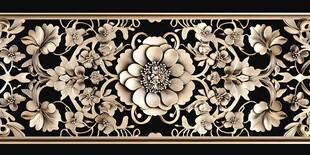 中式雕花图案 精美花卉纹饰