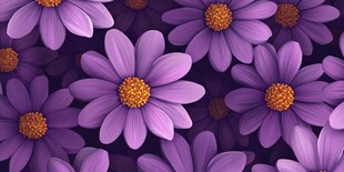 紫色雏菊图案背景