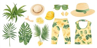 夏日度假风服饰与配饰组合