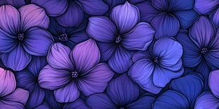 紫色花卉图案背景纹理