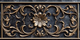 复古金属雕花装饰图案
