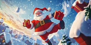 圣诞老人欢乐送礼物