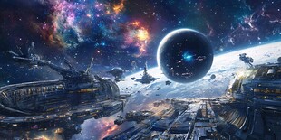 星际科幻场景中的壮丽宇宙