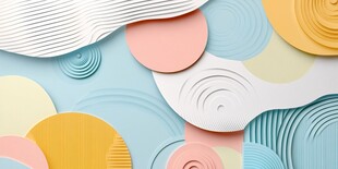 多彩立体几何图形艺术背景