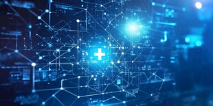 科技医疗网络概念背景图