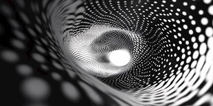 黑白点状漩涡抽象视觉图