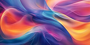 梦幻绚丽流体艺术背景图