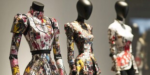 时尚印花服饰展示模特