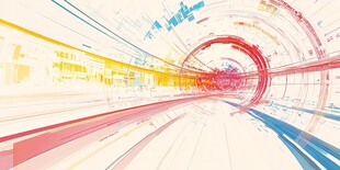 科技动感未来线条艺术图