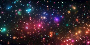 梦幻绚丽的璀璨星空