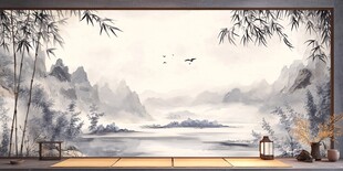 中式山水意境室内景观