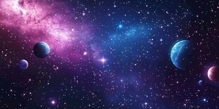 梦幻宇宙星空图景