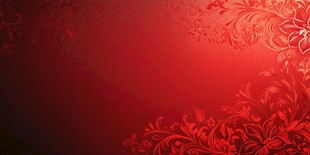 红色花卉背景图